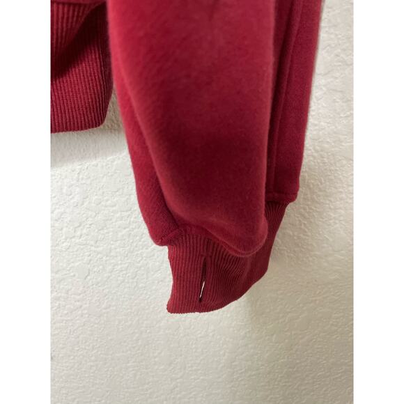 Amazon WYNNQUE Quarter Zip Pullover Crop Hoodie Long Sleeve Fleece Sweatshirt - Picture 3 of 6